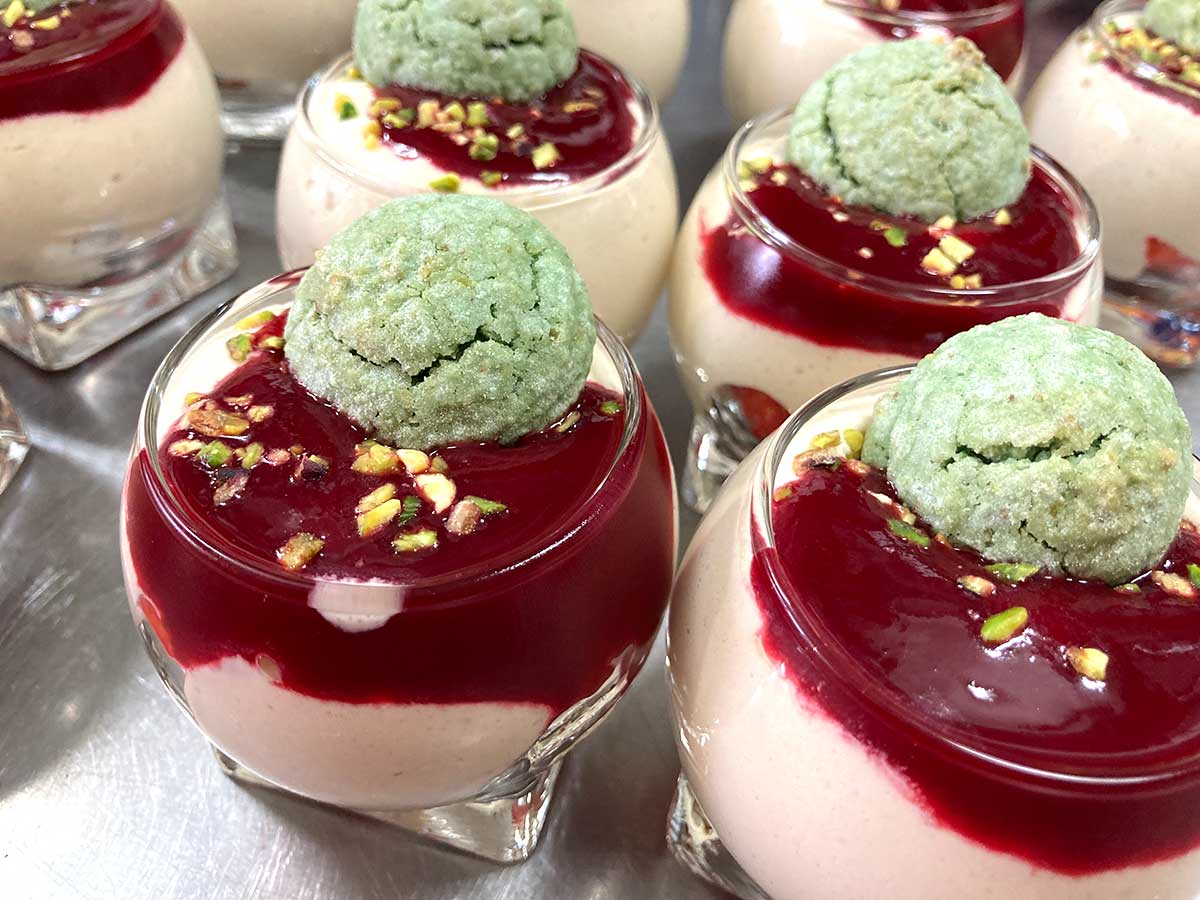 Tiramisu fruits rouges & pistache