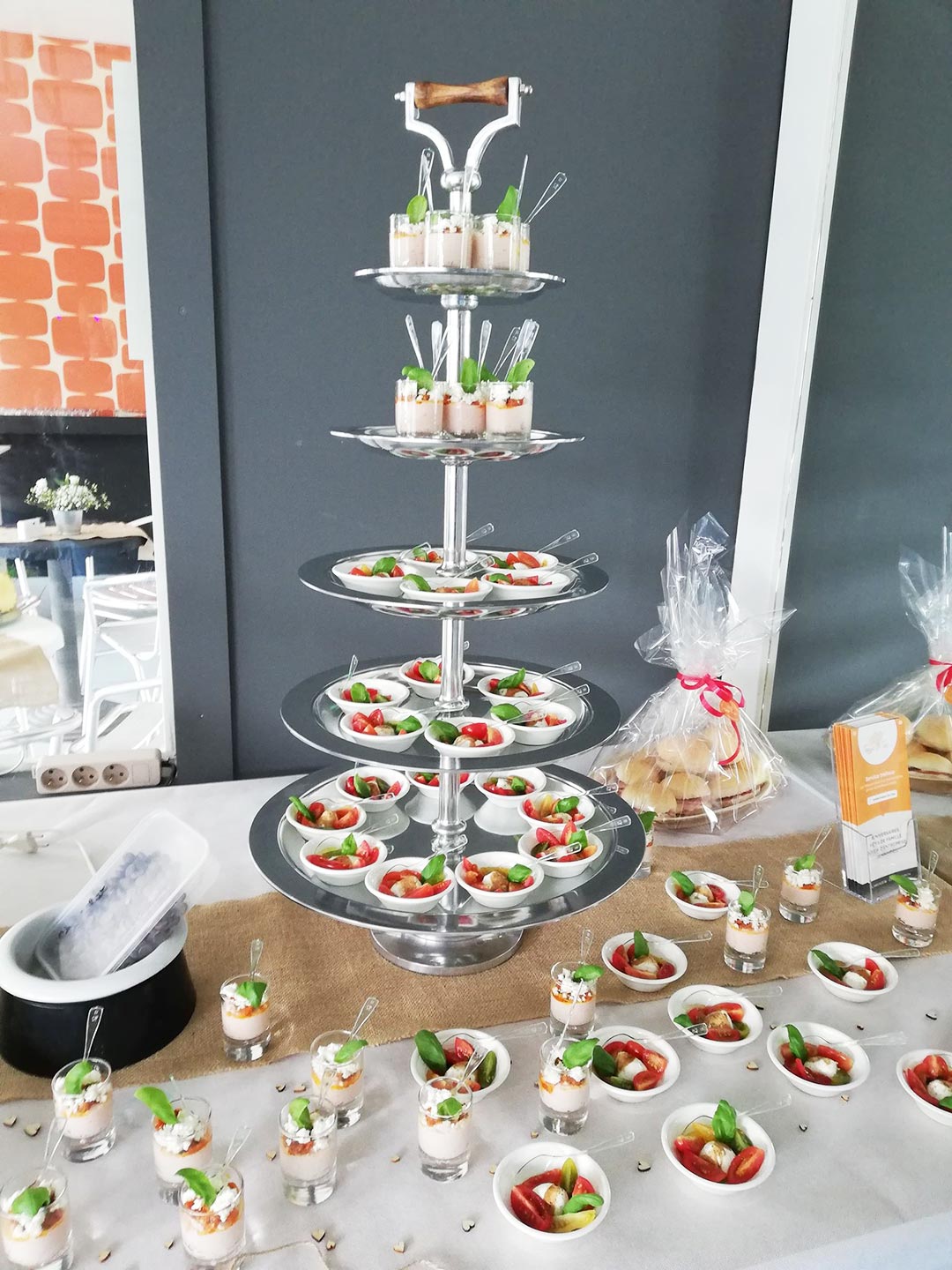 Verrines apéritives pour un mariage à Comblain-la-Tour